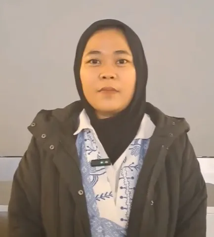 Kak Gea sewaktu hari keberangkatan ke Jepang