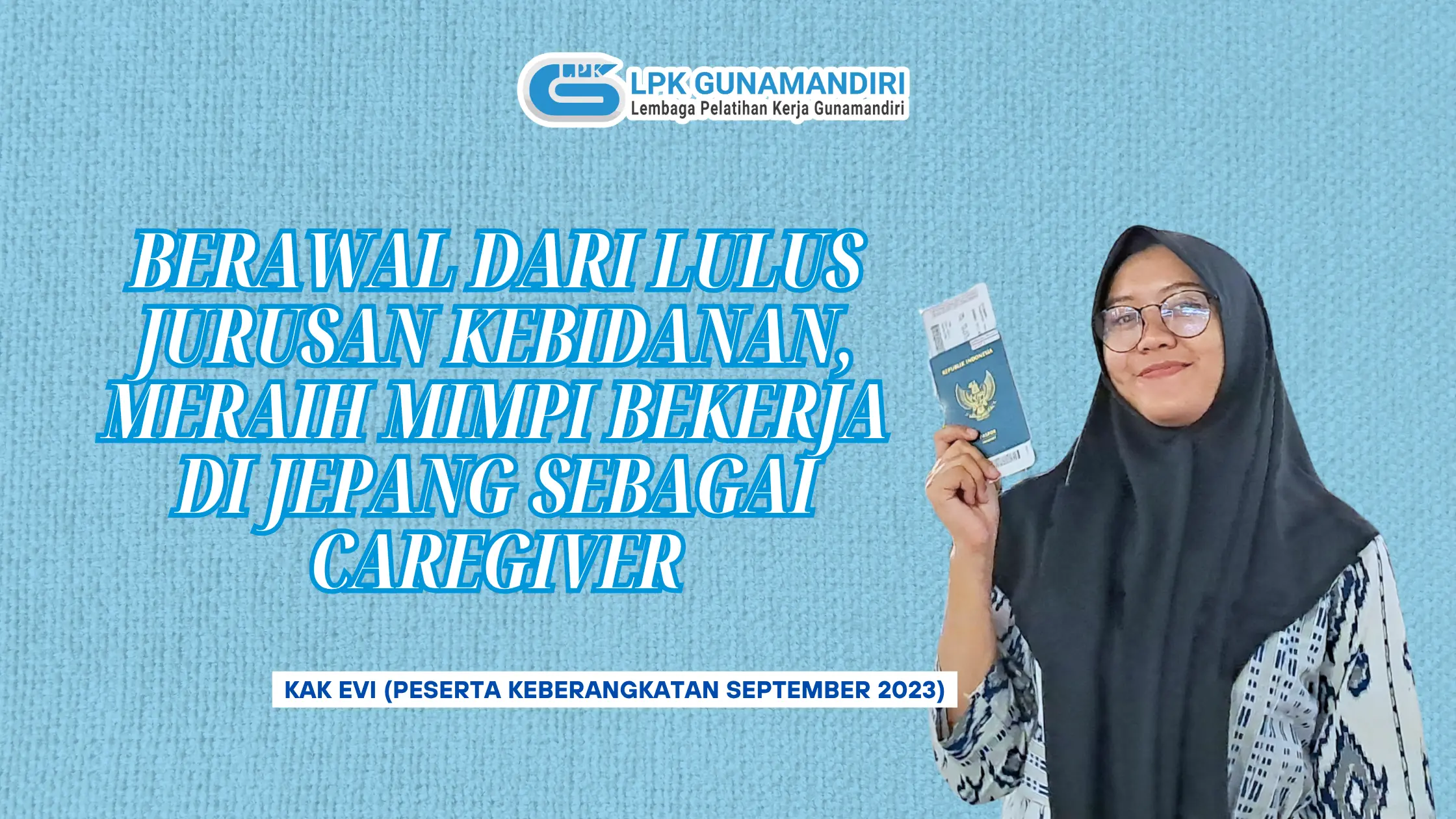 Profil Alumni Peserta Magang LPK Gunamandiri - Kak Evi